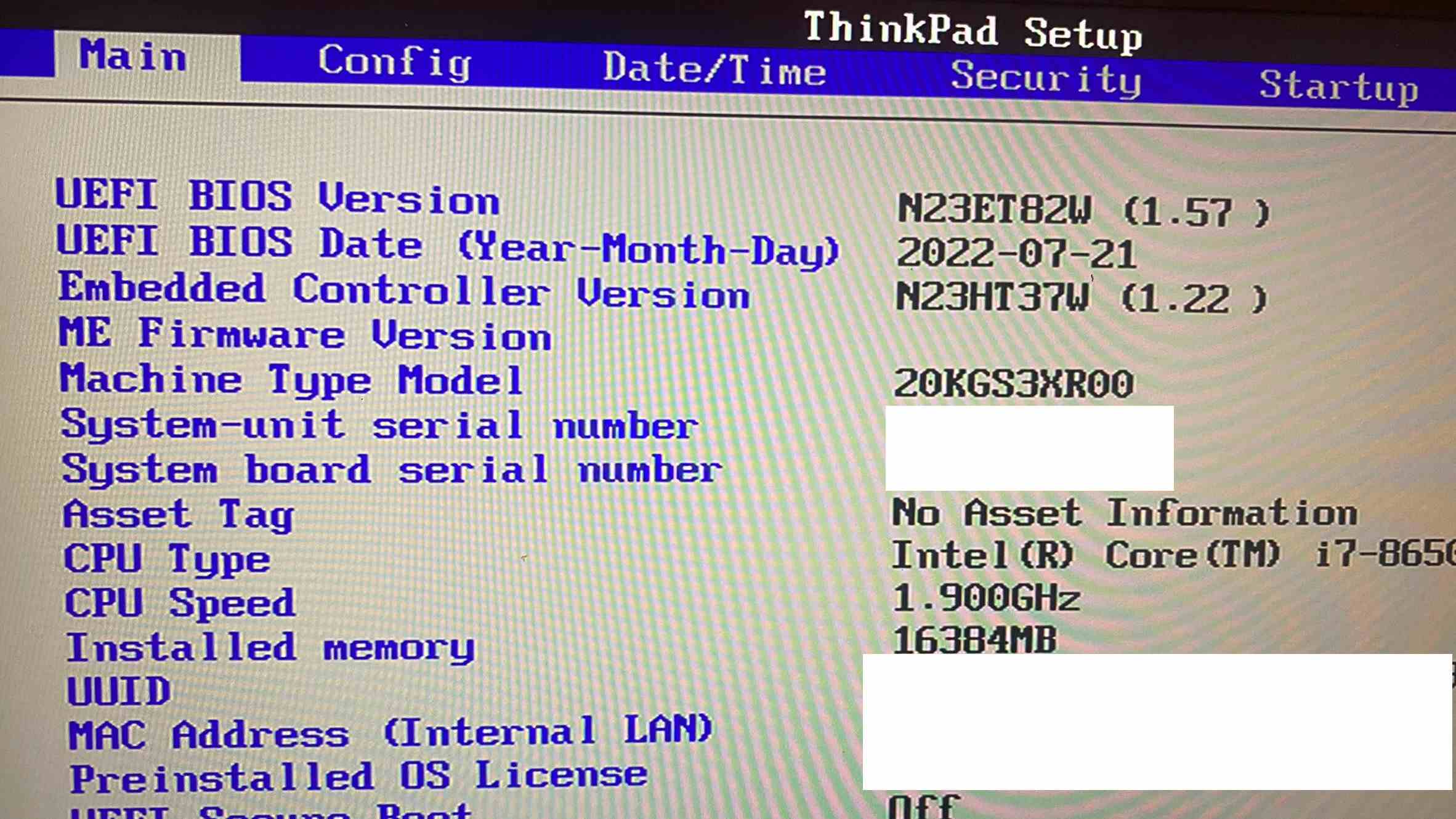 biossettings
