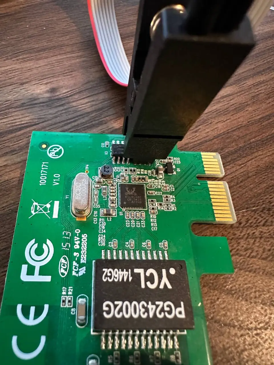 Clip on flash chip