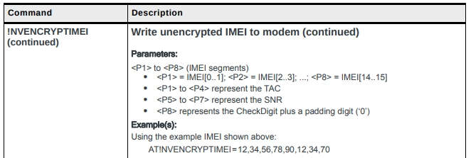 Write IMEI